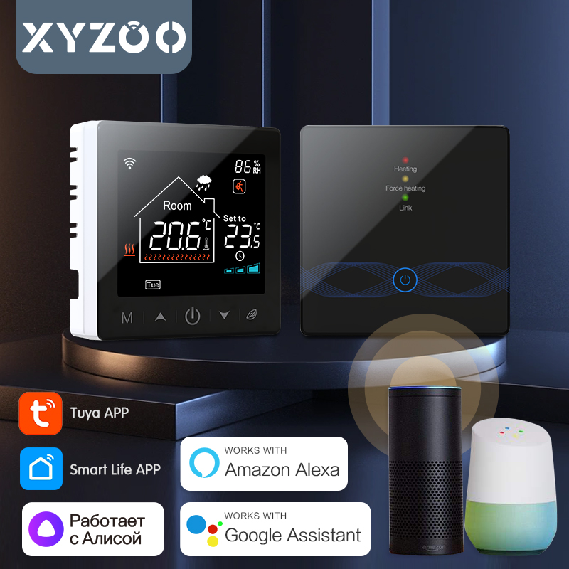 Smart Home Package - Bezprzewodowy termostat WiFi Tuya do kotła