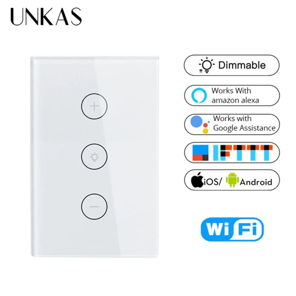 Smart Home Touchscreen Control Panel - Inteligentny ściemniacz światła UNKAS Life WiFi,