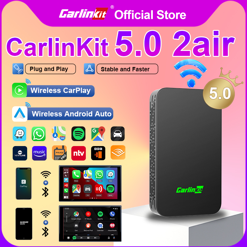 Smart Home Wiz - CarlinKit 5.0 Przejściówka z przewodowego na