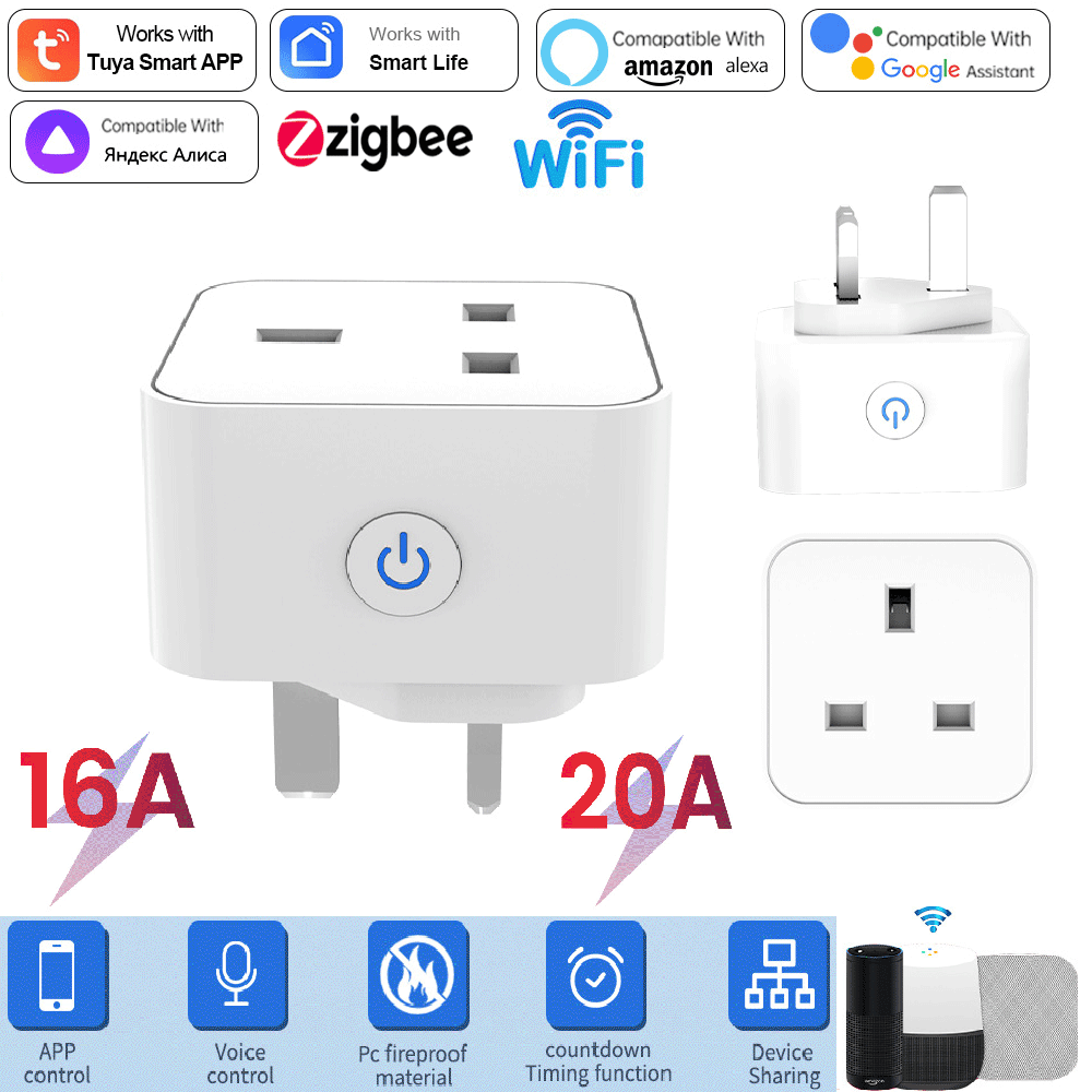 Smart Wall Socket - Inteligentne gniazdko Tuya 16A/20A WiFi lub