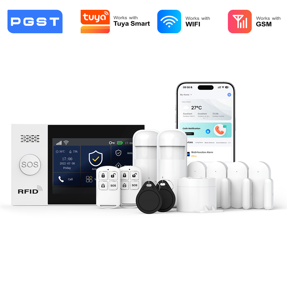 Smart Home Package - PGST inteligentny zestaw alarmu antywłamaniowego WiFi