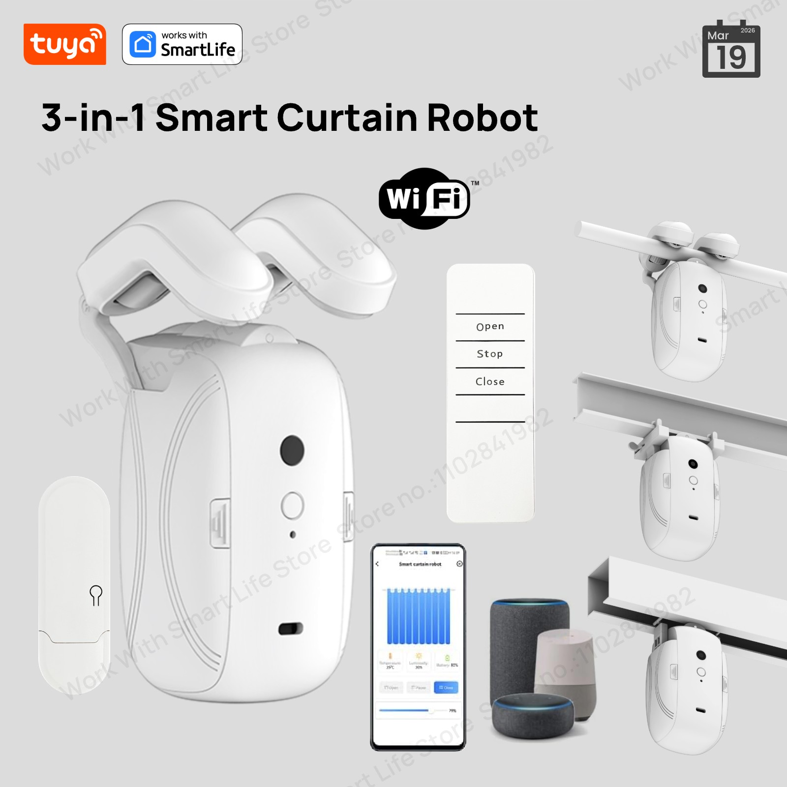 Smart Home Website - 1/2 SZT. Inteligentny robot do rolet