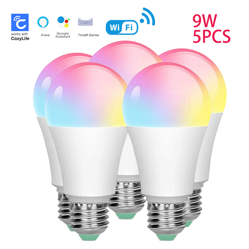 Smart Bulb - Żarówka SIXWGH E27 WiFi 9W inteligentna
