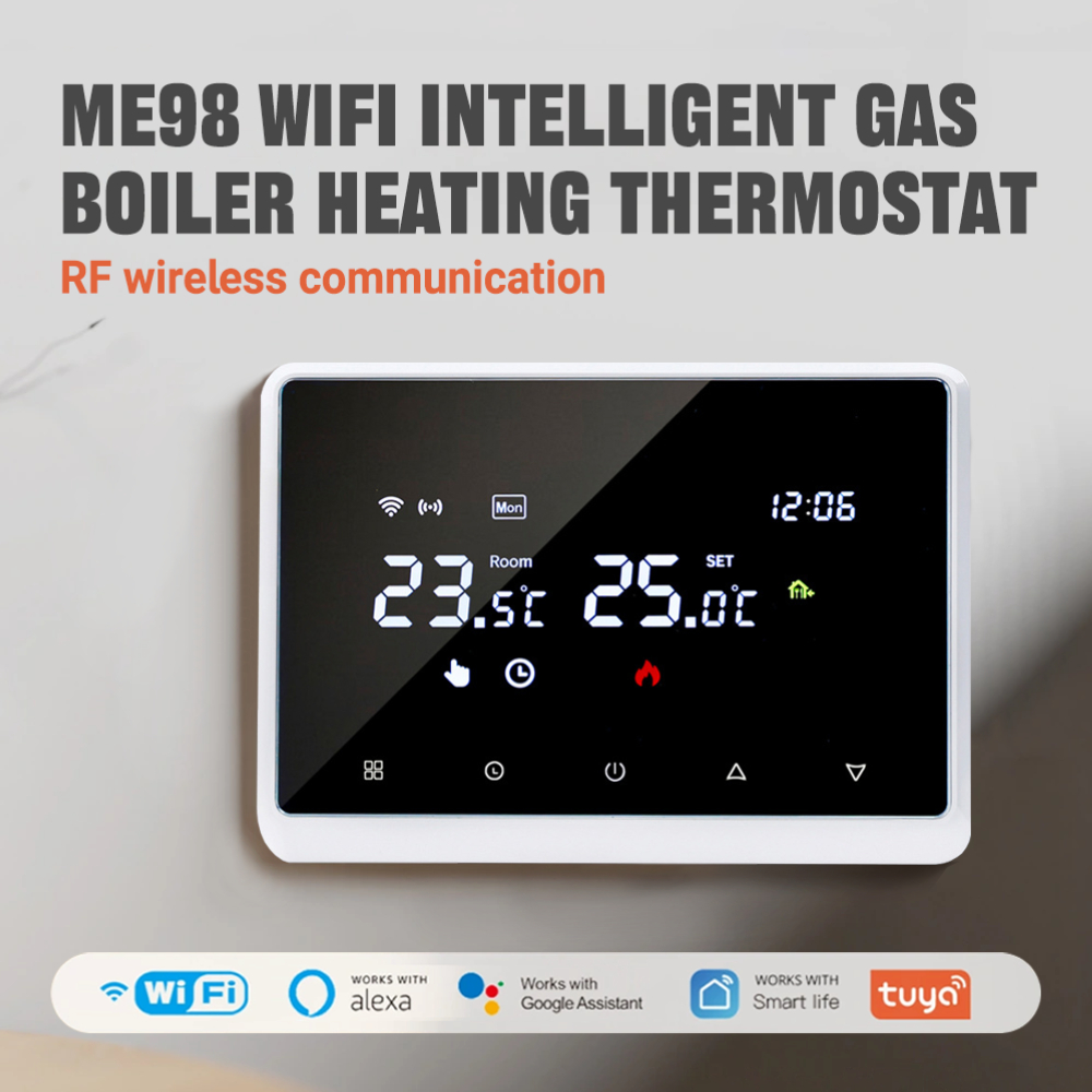 Smart Home Package - Inteligentny termostat WiFi ME98 zasilany bateryjnie/USB