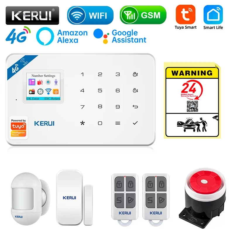 Smart Home Package - KERUI Security Alarm System Kit W184