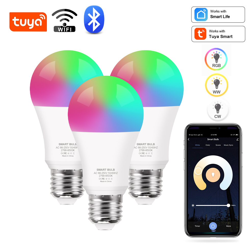 Smart Bulb - Tuya Wifi/Bluetooth Smart Bulb Alexa Led