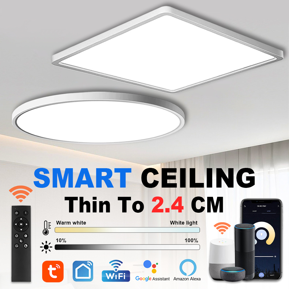 Nowoczesna lampa sufitowa LED  – Smart Home Touchscreen Control Panel recenzja i cena
