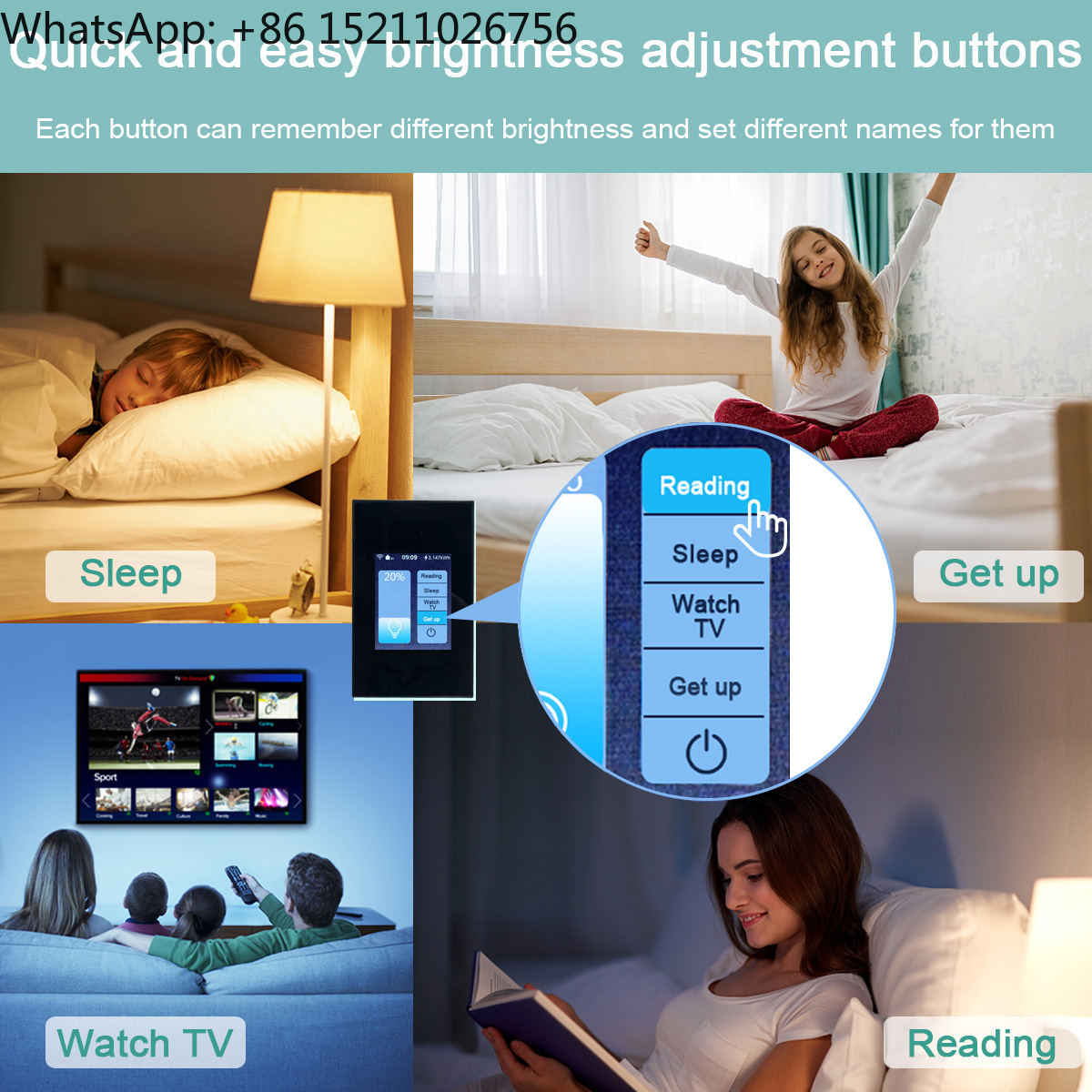 Panel dotykowy LCD Lanbon L8,  – Smart Home Touchscreen Control Panel recenzja i cena