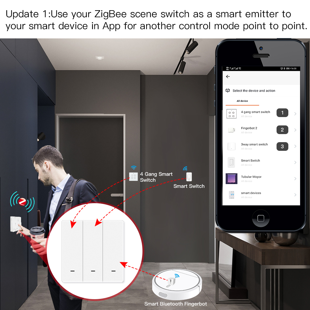 Przełącznik scen ZigBee Tuya M – Smart Light Switch recenzja i cena