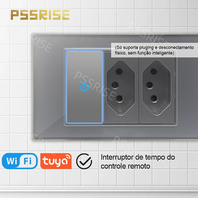 PSSRISE Szary Szklany Włącznik – Smart Wall Socket recenzja i cena