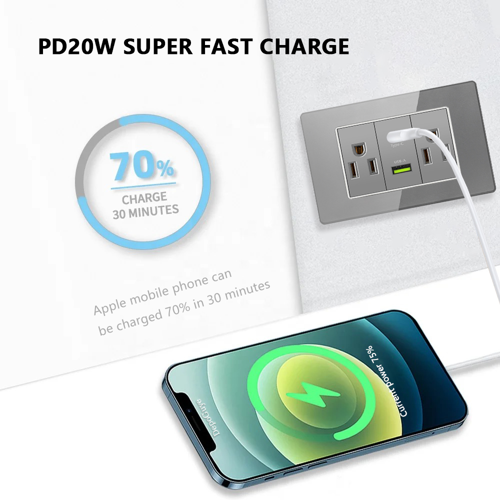 Szare szkło hartowane Amerykań – Smart Wall Socket recenzja i cena