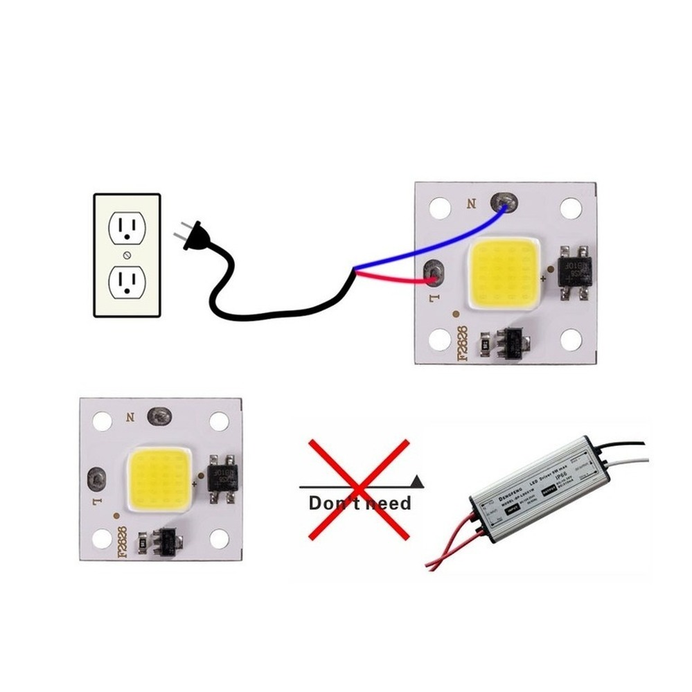 10W COB moduł 220V Chip LED di – Smart Bulb recenzja i cena