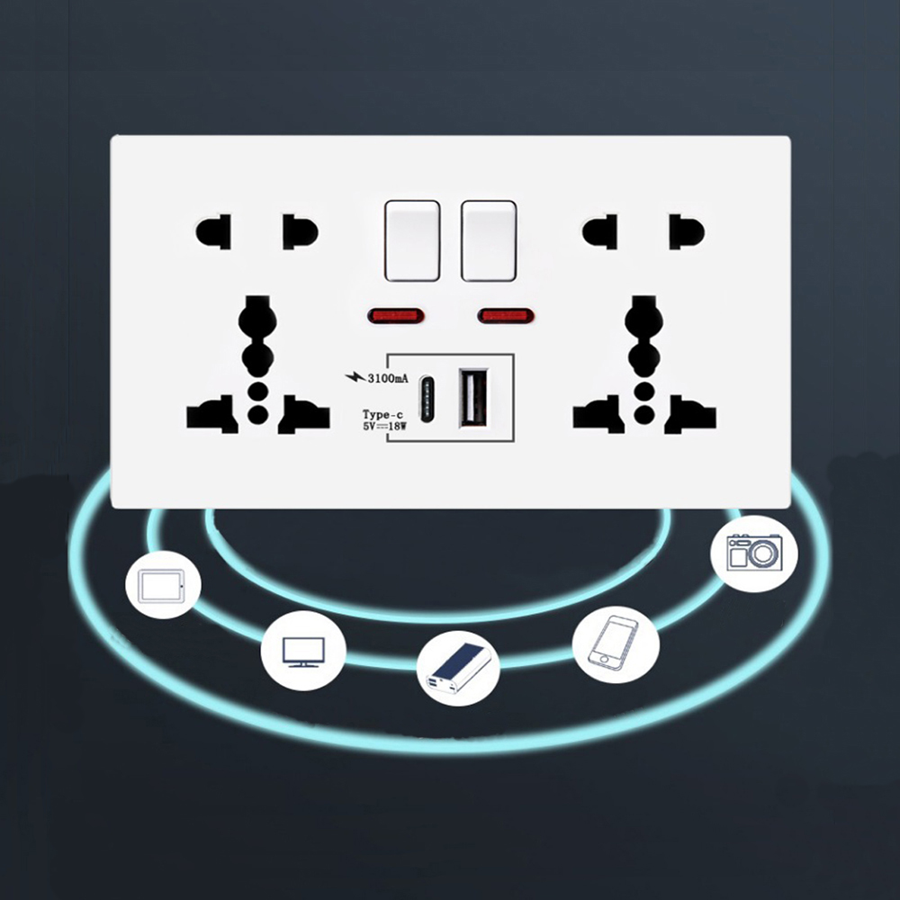 Gniazdo ścienne 18W Type-C do  – Smart Wall Socket recenzja i cena