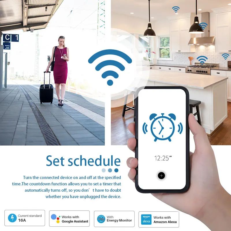 Inteligentne gniazdko WiFi 20A – Smart Home Energy App recenzja i cena