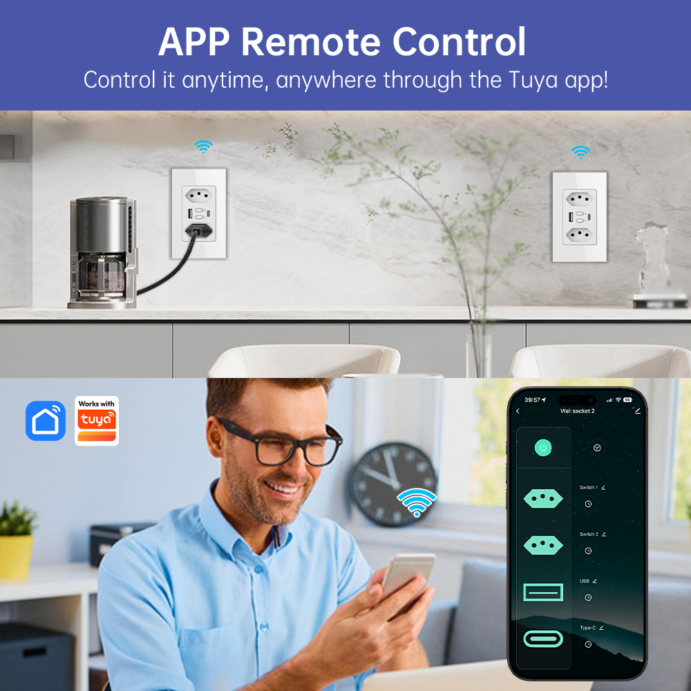 Inteligentne gniazdko WiFi MAN – Smart Wall Socket recenzja i cena