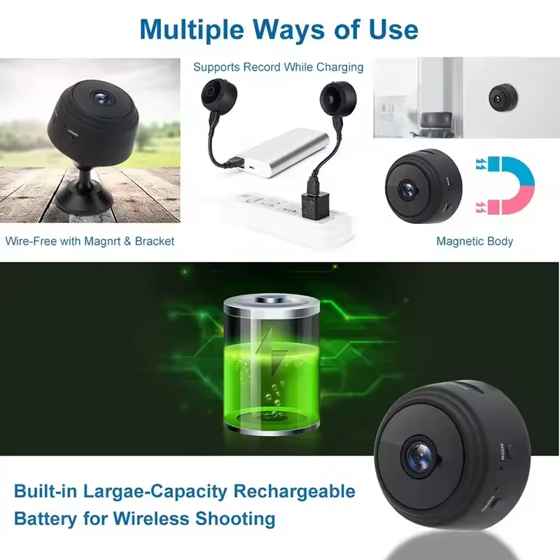 Miniaturowa kamera WiFi HD 108 – Security Ip Camera recenzja i cena