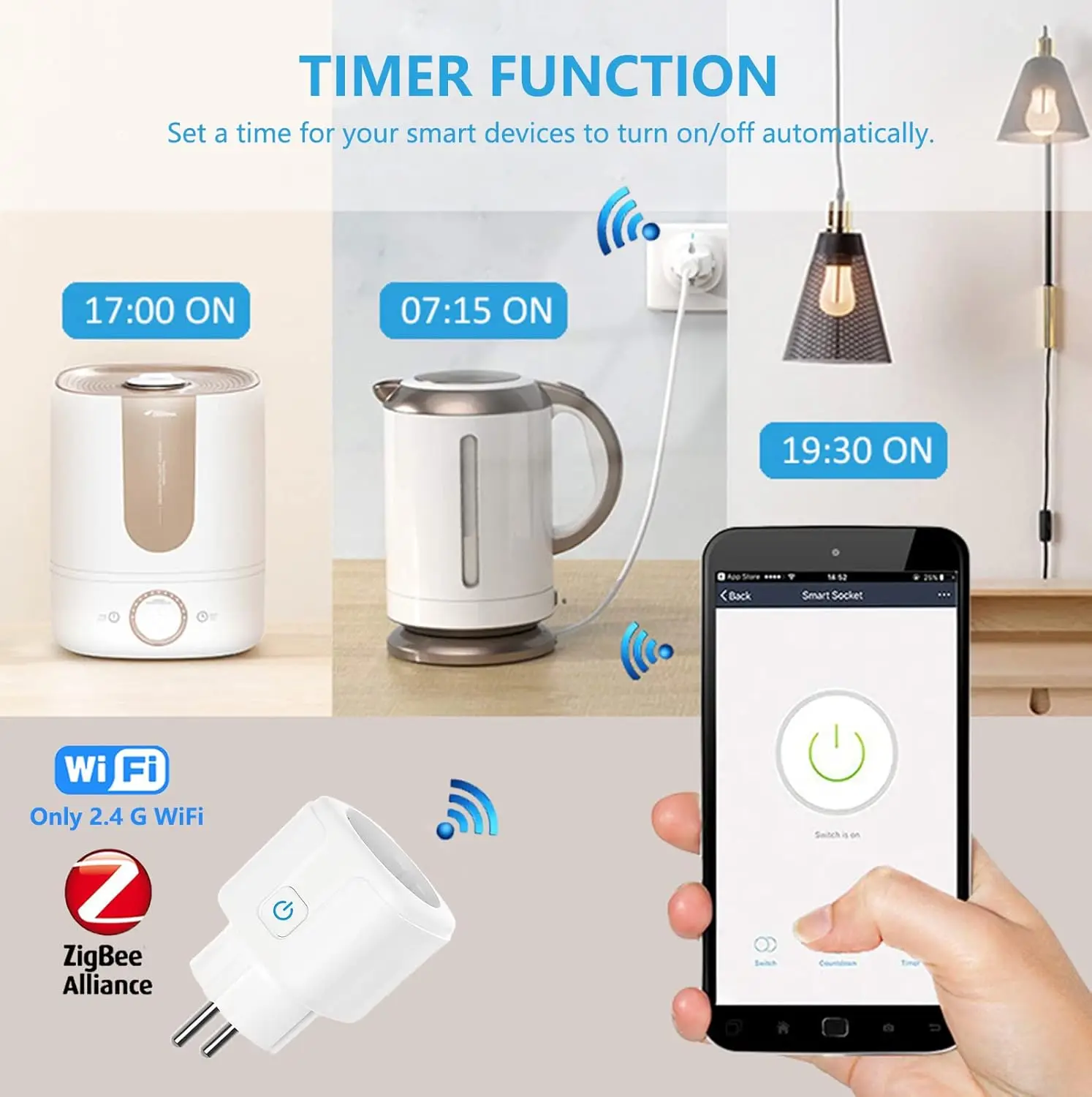 Inteligentna wtyczka ZigBee EU – Smart Wall Socket recenzja i cena