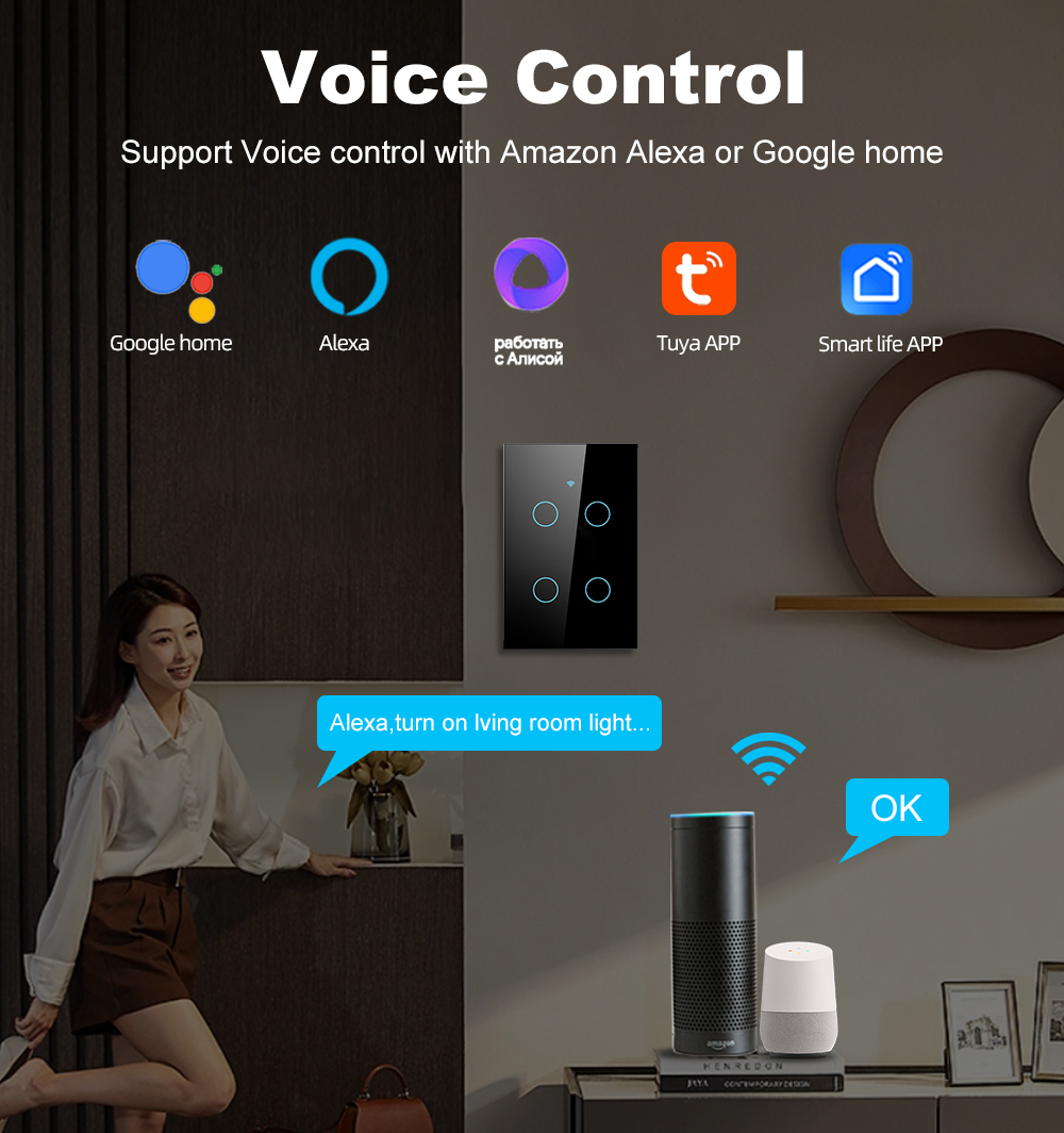 Inteligentny włącznik dotykowy – Smart Home Touchscreen Control Panel recenzja i cena