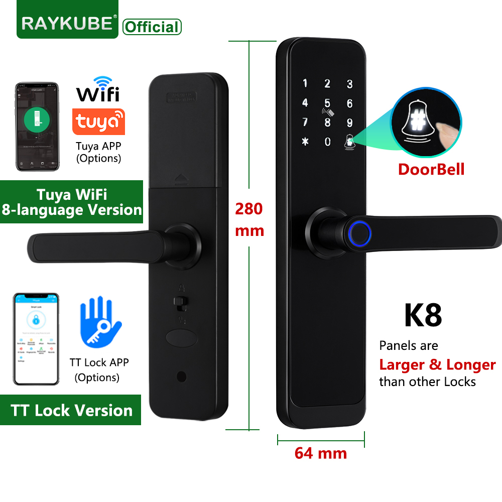 RAYKUBE K8 inteligentny zamek  – Smart Home Website recenzja i cena
