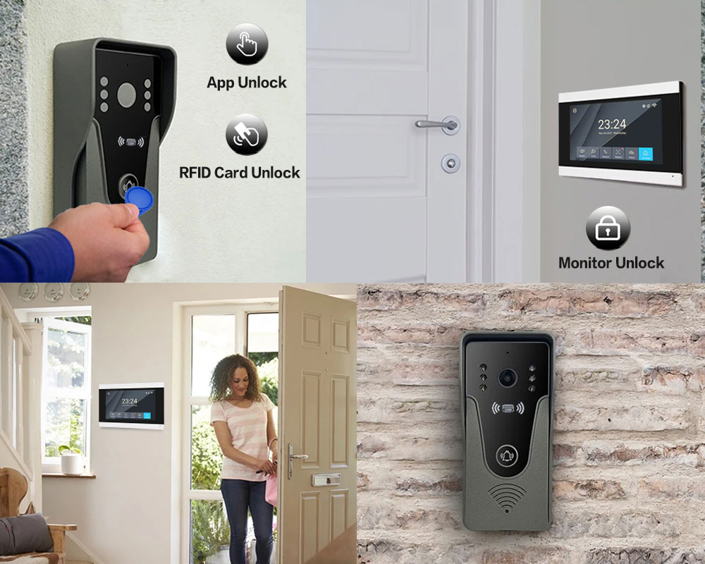 Tuya 1080P 7-calowy kolorowy e – Smart Home Video Doorbell App recenzja i cena
