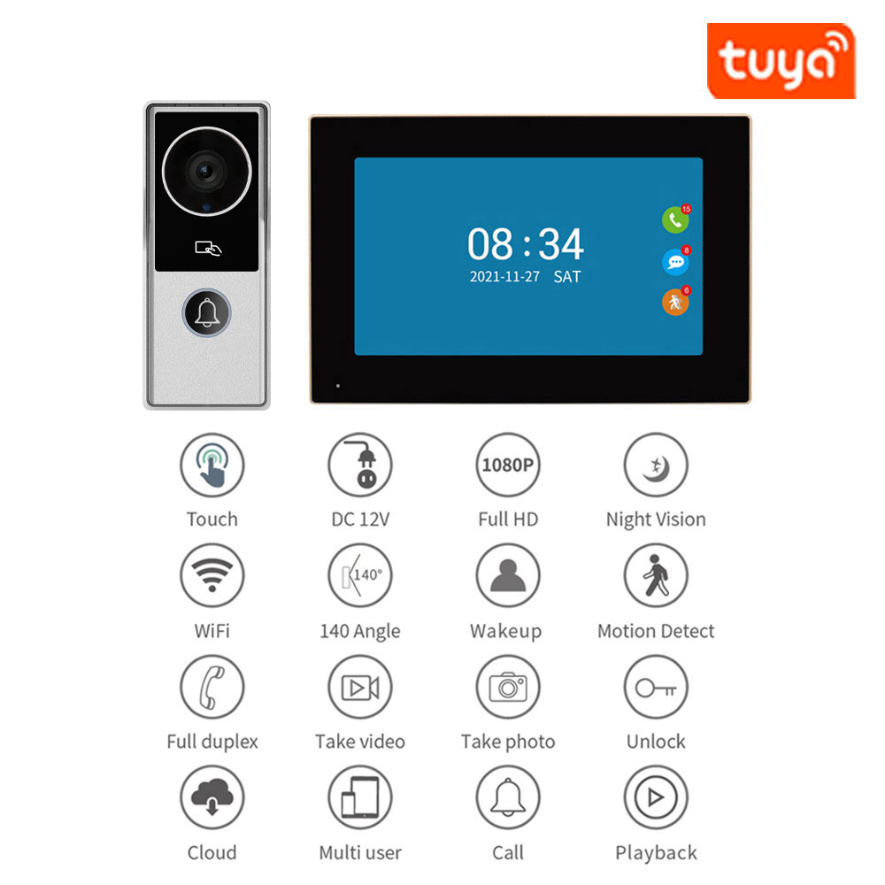 TUYA 1080P 7/10-calowy Dotykow – Smart Home Video Doorbell App recenzja i cena